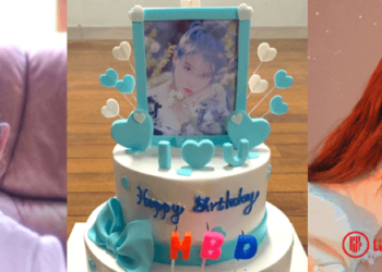 IU's birthday from singing "Eight" to make donations, so inspiring