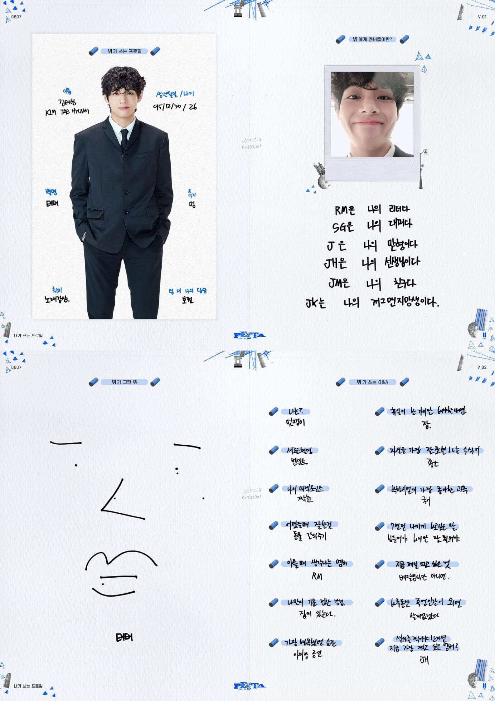 BTS Profile 1 English Translation: RM, Suga, and V - KpopPost