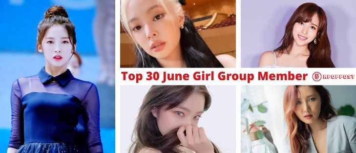 Top 30 June girl group member Brand Reputation ranking