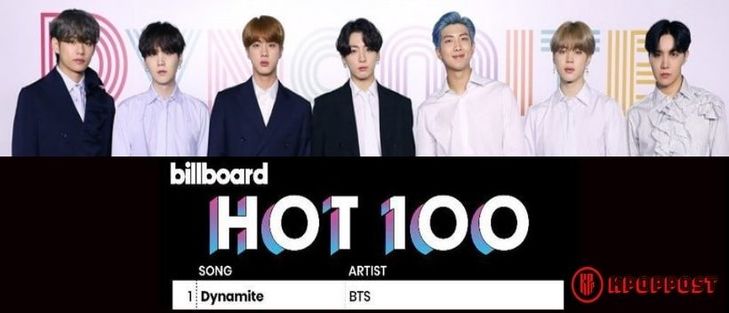 BTS dynamite #1 hit billboard hot 100 chart history