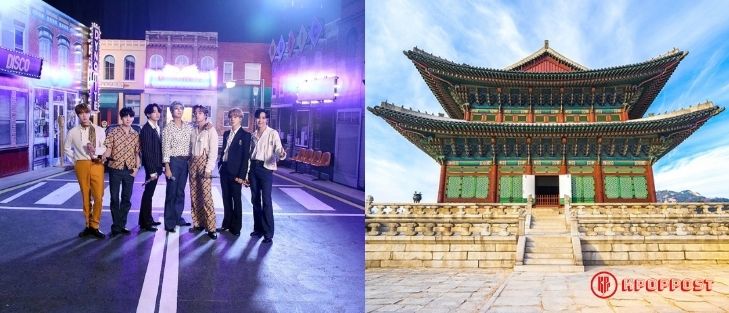 BTS at Gyeongbokgung Palace for BTS Week with Jimmy Fallon