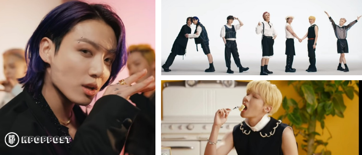 BTS Butter MV, Jungkook eyebrow piercing, ARMY, J-Hope eating butter