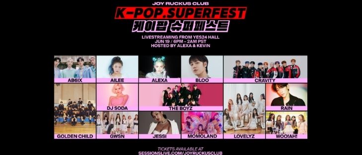 Kpop SuperFest by Sessions with Joy Ruckus Club from Yes24 Live Hall in Seoul