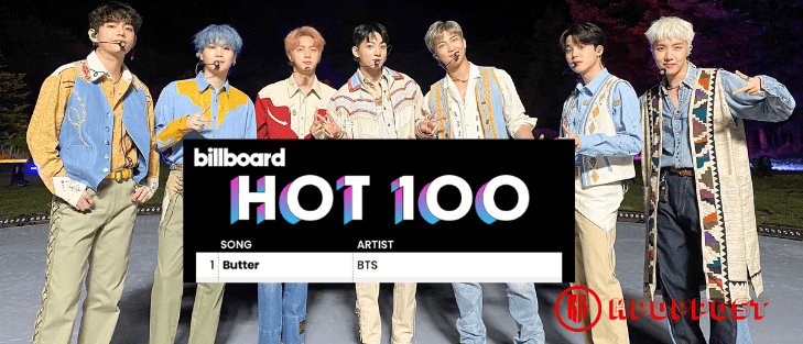 BTS Butter Billboard Hot 100 Chart No.1 for Seventh Week Cover