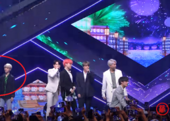 TXT left on stage during BTS encore performance