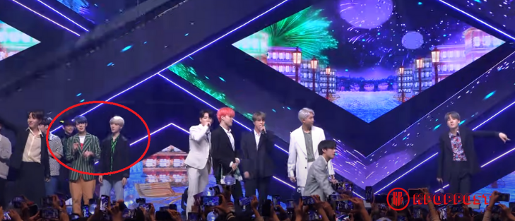 TXT left on stage during BTS encore performance