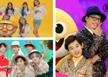 Kpop idols in kids videos