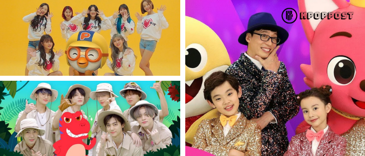 Kpop idols in kids videos