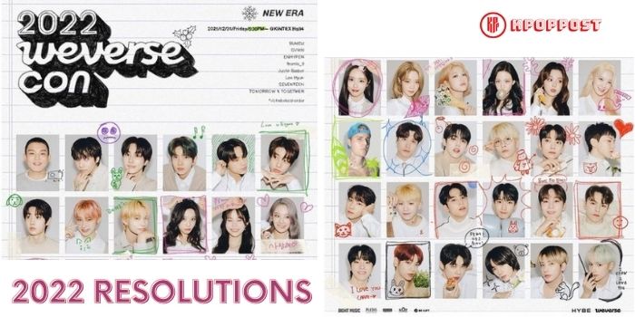 2022 Weverse Con Kpop Artists Shared Their New Year’s Resolution english translation