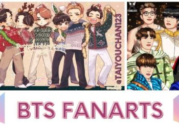 BTS Fanarts pencil line arts to disney