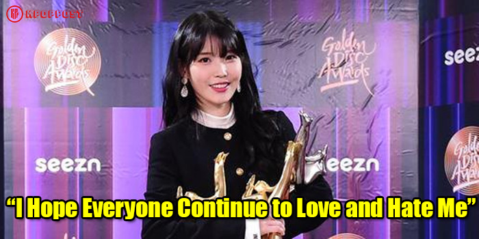 IU INSPIRING Acceptance Speech: “I Hope Everyone Continue to Love and Hate Me” at 36th Golden Disc Awards 2022