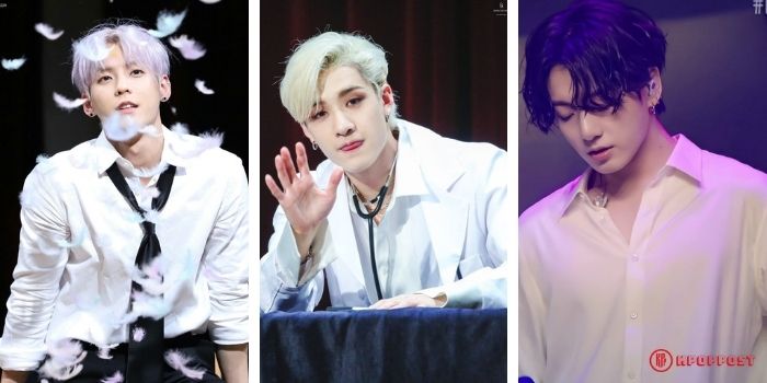 Male Kpop Idols Dangerously Sexy in White Shirt