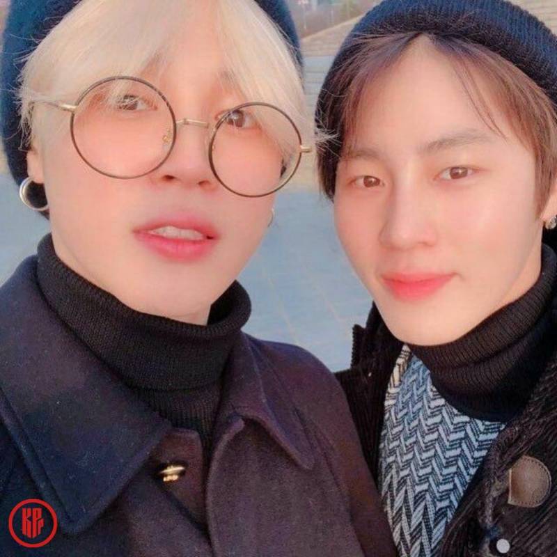 BTS Jimin and Ha Sung Woon.