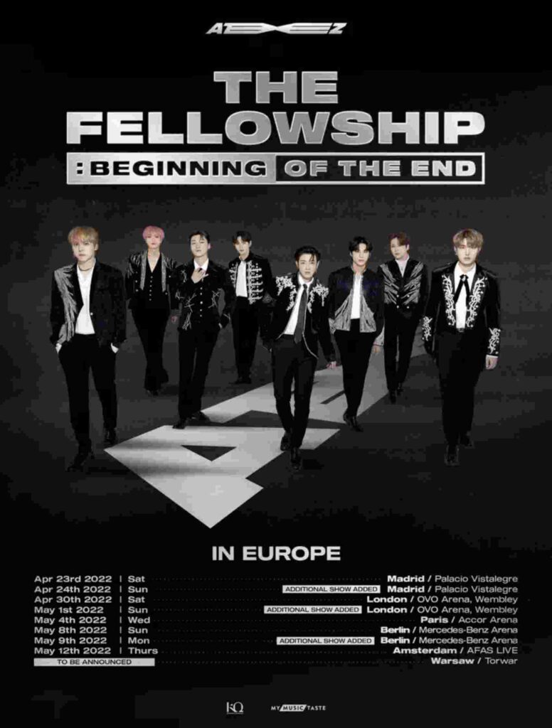 ATEEZ “The Fellowship Beginning of The End” World Tour 2022