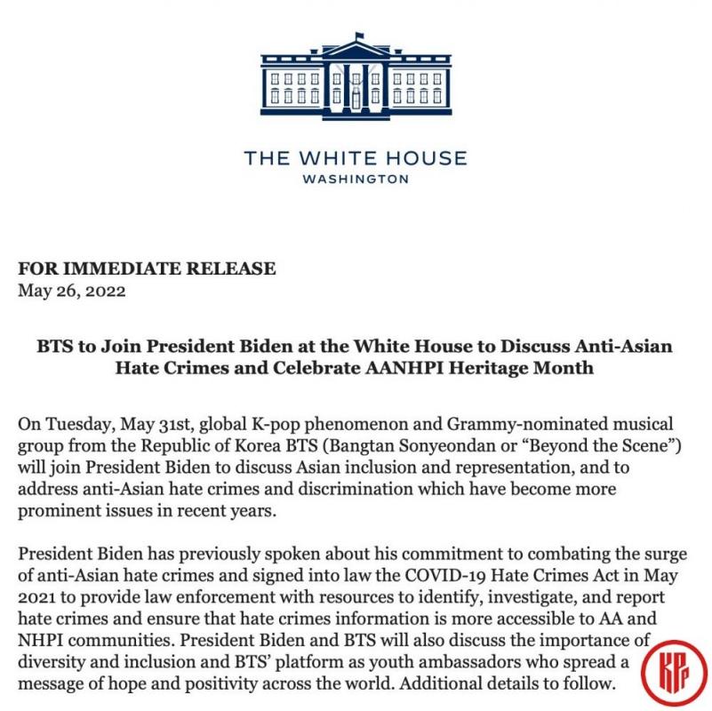 BTS Invited to the White House to Discuss Anti-Asian Hate Crimes + ARMY Reactions