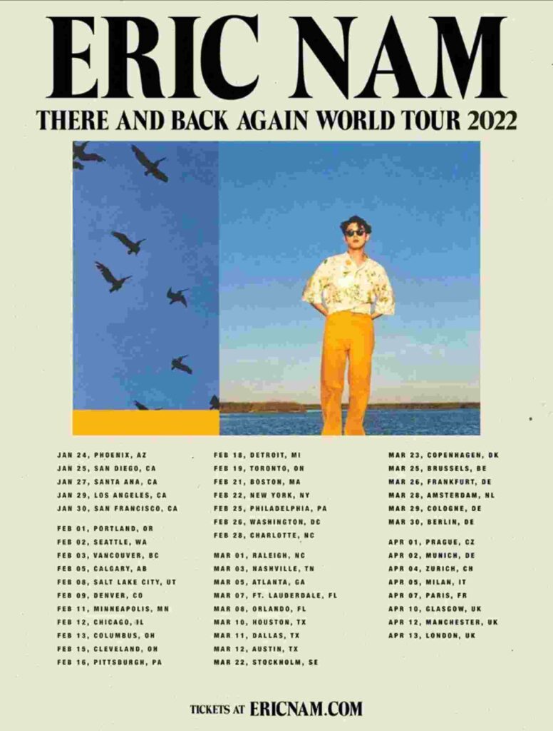 Eric Nam “There and Back Again” World Tour