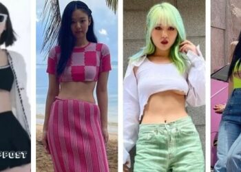 Female Korean Stars Kpop idols BLACKPINK Jennie with Underboob Fashion