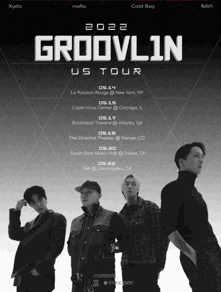 VIXX Ravi, nafla, Xydo, and Cold Bay “GROOVL1N” US Tour