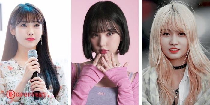 kpop hairstyle inspiration female idols flawless with bangs