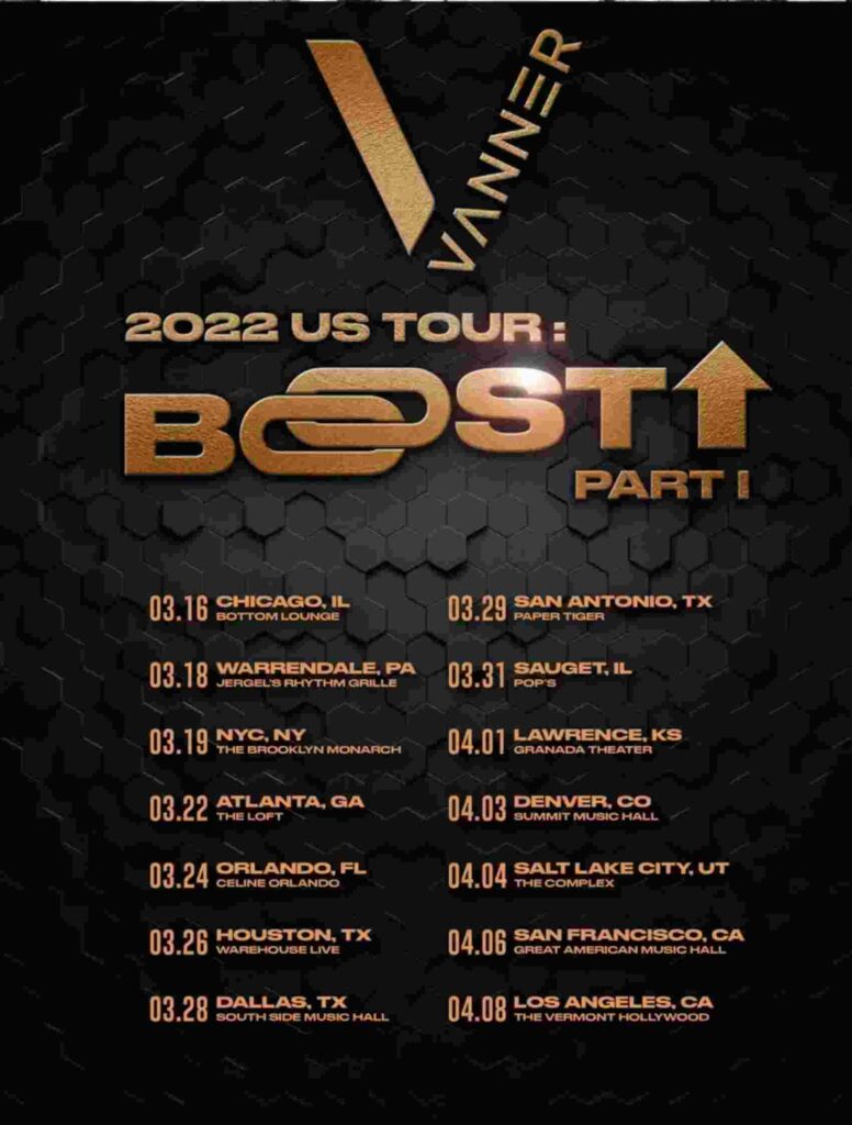 VANNER “Boost Up Part 1” US Tour