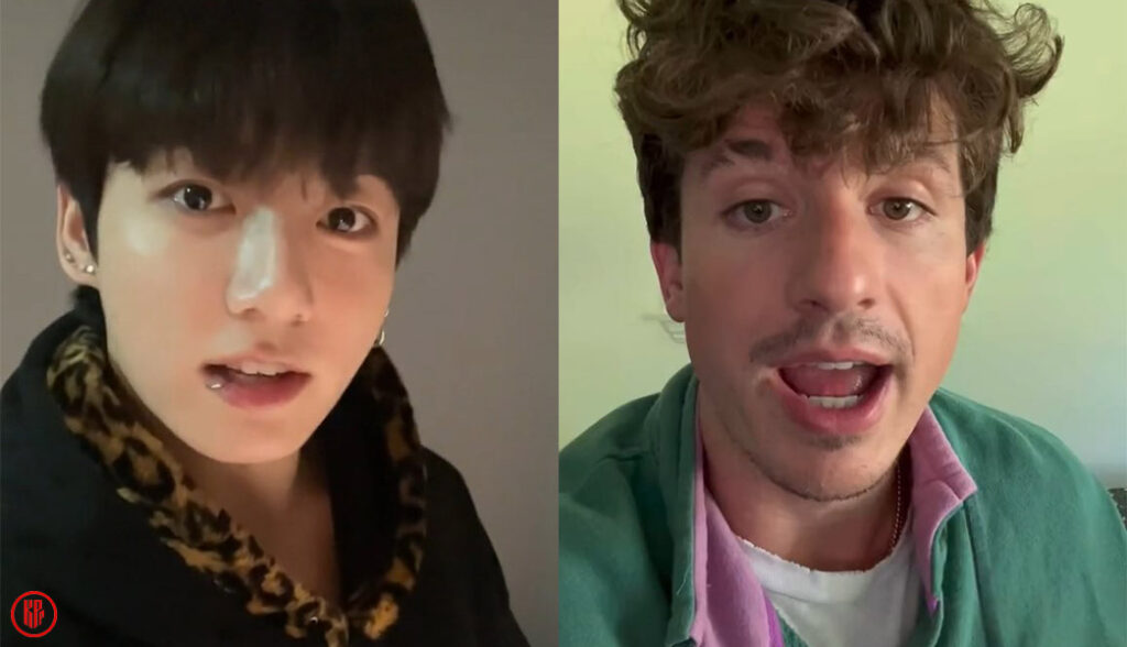 Charlie Puth and Jungkook teased collaboration in a viral TikTok video. | Twitter