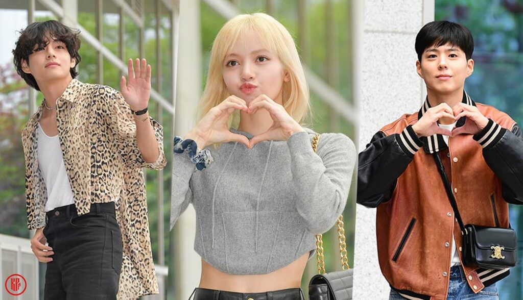 BTS V, BLACKPINK Lisa, and Park Bogum departed to Paris on June 24. | Dipe