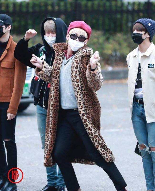 BTS V Kim Taehyung Airport Fashion