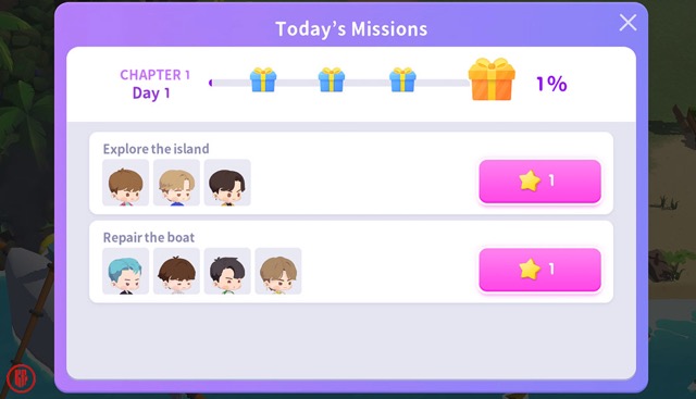 Play “BTS Island: In the Seom” and complete the puzzles to discover what happened to BTS members.