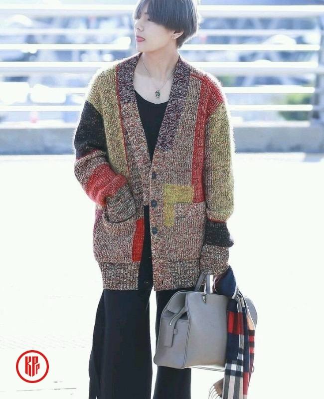 BTS V Kim Taehyung Airport Fashion evolution