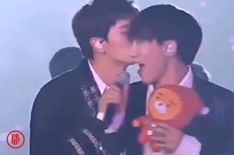BOB maknae take care of his hyung with kisses