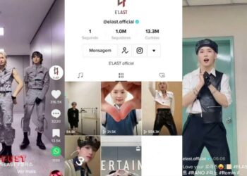 Kpop group E'LAST 1 million followers on Tiktok