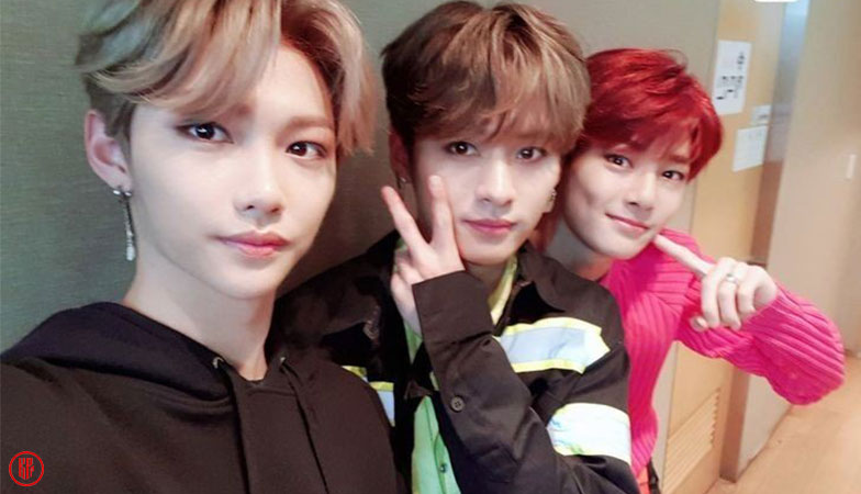 Stray Kids members Lee Know, Felix, and IN completed their COVID-19 quarantine. | Twitter