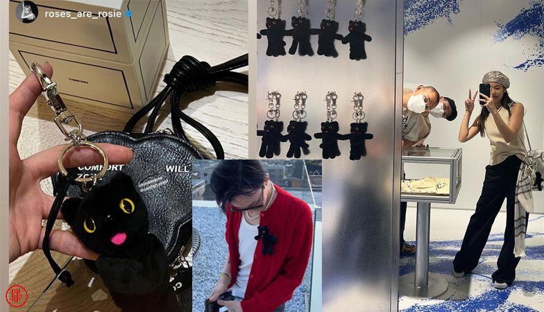 Black cat plushie keychain by COMFORT Seoul. | Instagram.
