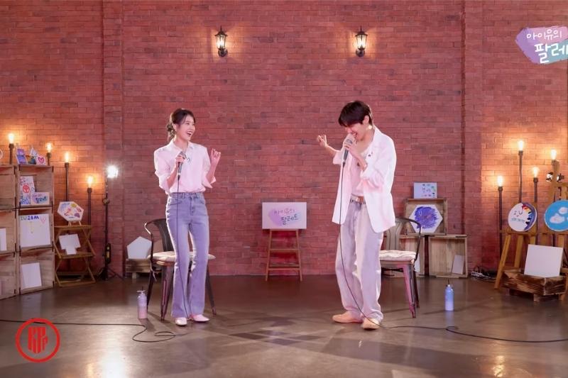IU and j-hope have fun dancing during performance
