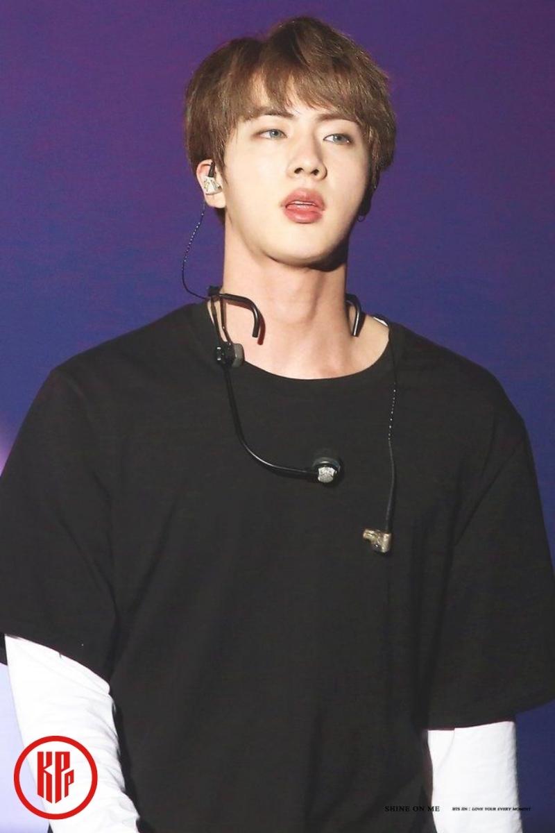 BTS Jin wide shoulders