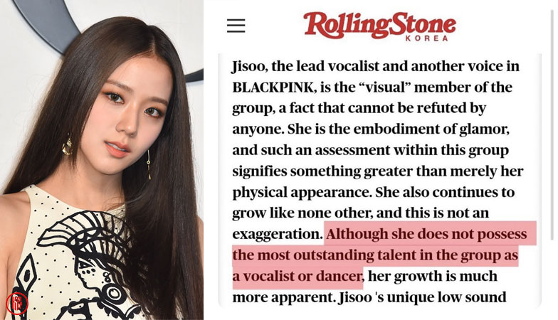 Fans demand Rolling Stone Korea apologize to BLACKPINK Jisoo for this statement. | Twitter