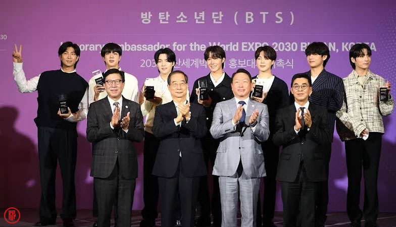 Busan went on a lengthy process to make BTS their World Expo 2030 bidding ambassador. | Twitter.