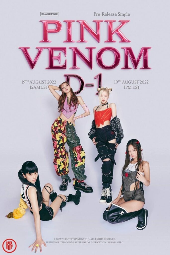 BLACKPINK ‘D-1’ Teaser Poster for “Pink Venom”