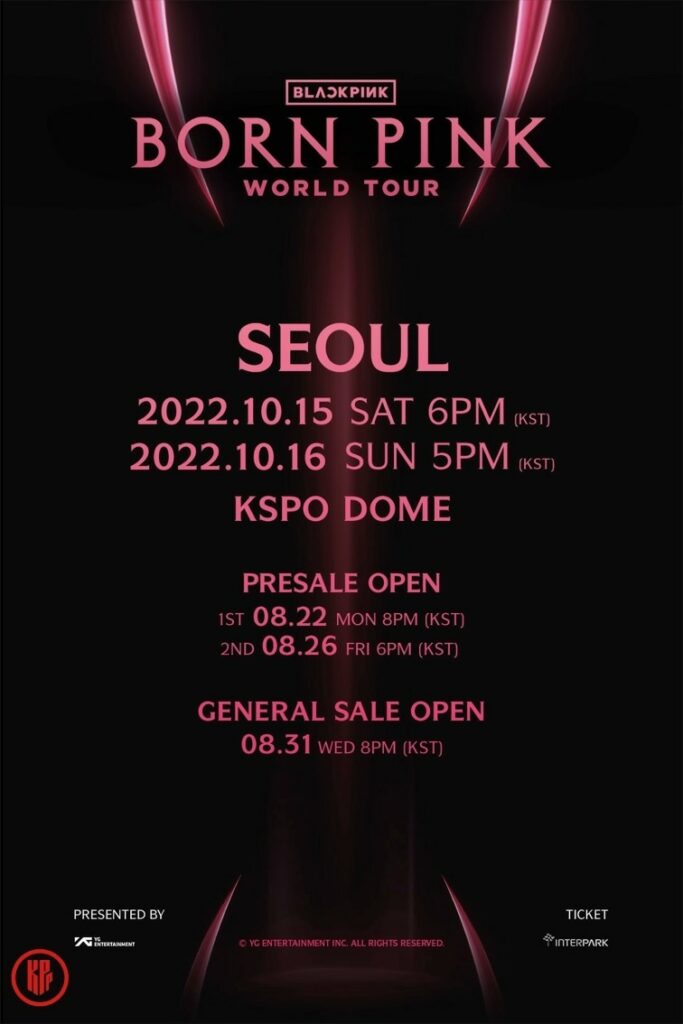 BLACKPINK “Born Pink” World Tour.