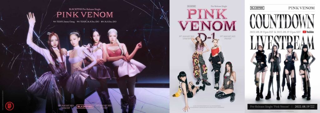 BLACKPINK fashion styles in "Pink Venom"MV | YG