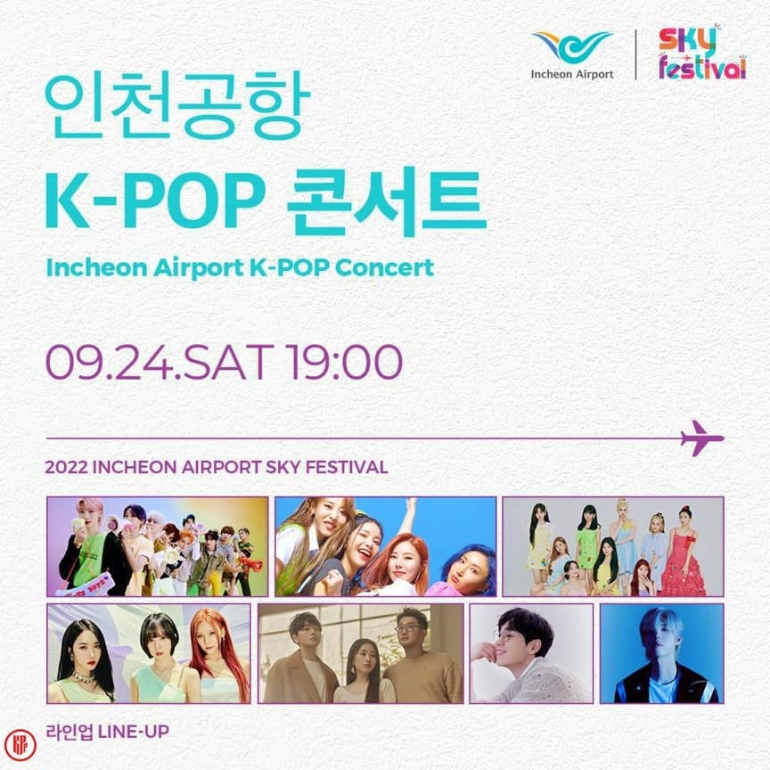 Incheon Airport K-Pop Concert Lineup. | Incheon Airport Instagram.