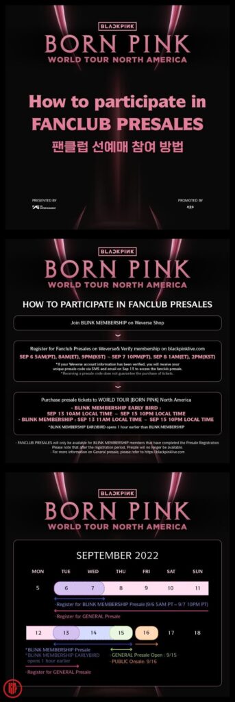 Here’s how to buy BORN PINK 2022 concert tickets.