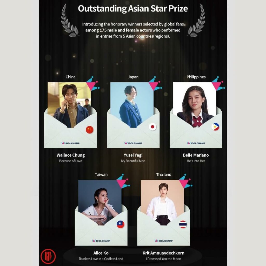 Outstanding Asian Stars winners . | SDA 2022