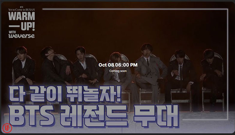 Weverse warm-up content for BTS free Busan Concert schedule – “BTS Legendary Performances” on Week 3. | Weverse