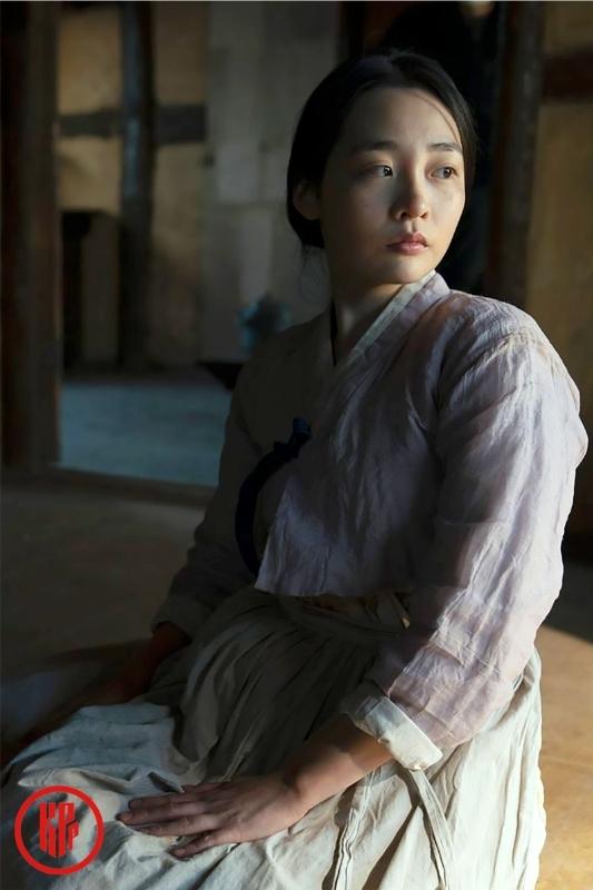 Kim Min Ha as Sunja in "Pachinko"
