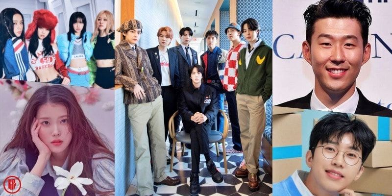 BTS, Blackpink, Son Heung Min, IU, and Lim Young Woong top the October Korean stars. | Twitter.