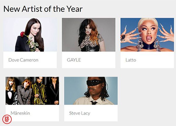 New Artist of the Year Nominations. | theamas.com