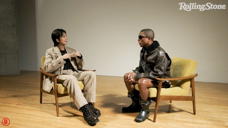 BTS leader RM and Pharrell Williams. | Rolling Stones. 
