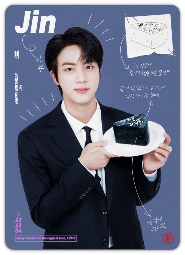 BTS Jin celebrated his 30th birthday on December 4, 2022. | BTS_twt.