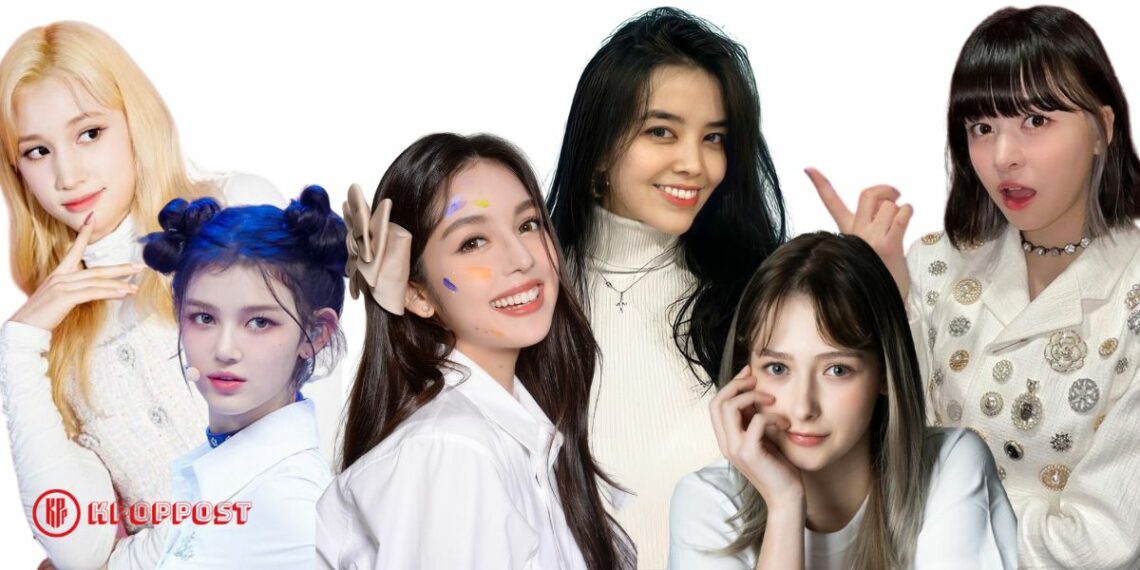 mixed-race 4th gen female kpop idols